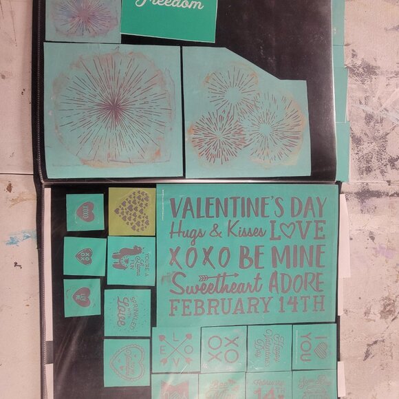 Bundle 3 ~ Reusable Silk Screen Stencils ~ 18 x 15 Binder~ Summer, Kitchen - Picture 6 of 16